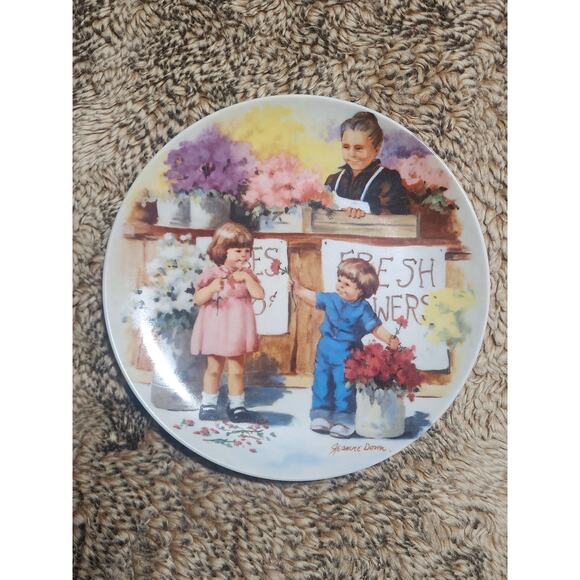 Edwin M Knowles Collector Plate Seventh Issue The Flower Arrangement with COA - Picture 1 of 12